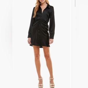 WAYFE Daniela Cutout Long Sleeve Shirtdress